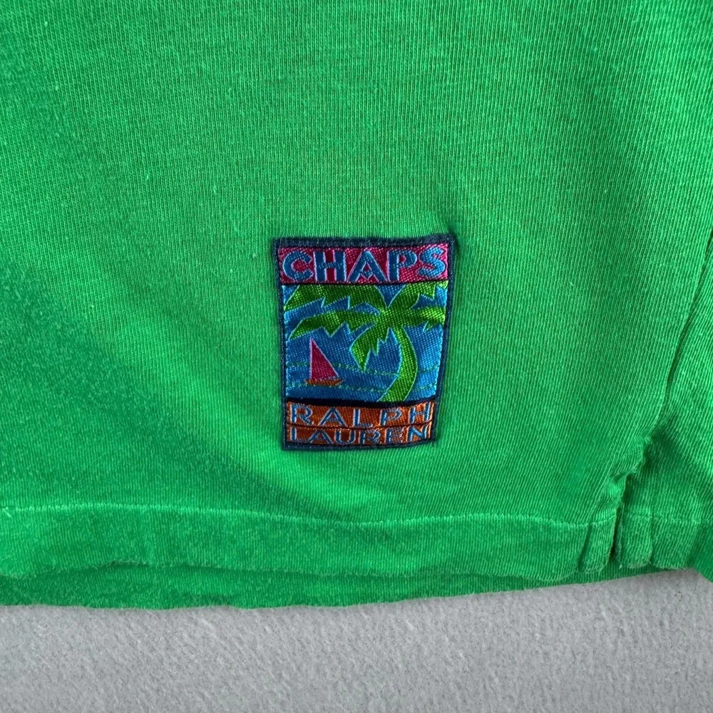 Vintage 90s Chaps Ralph Lauren Shirt Mens XL Rugby Polo Hawaiian Cotton